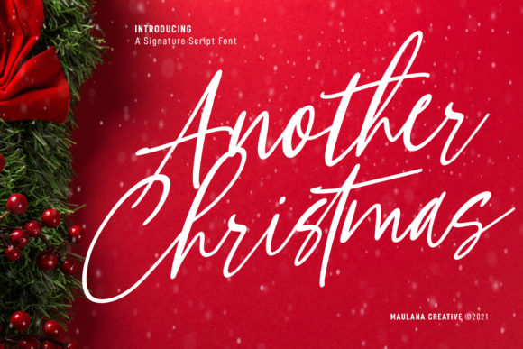 Another Christmas Script Typeface for Web Design
