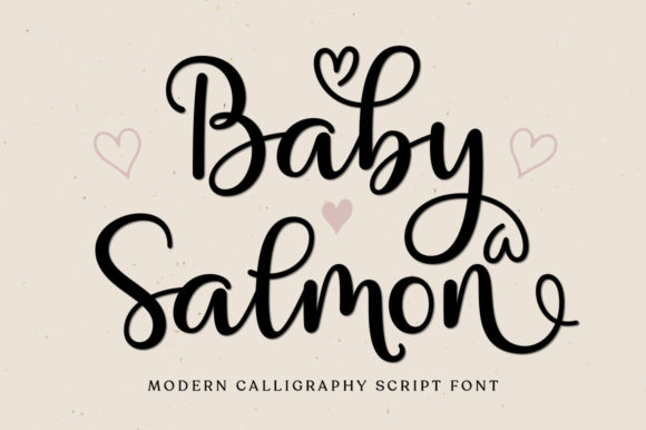 Baby Salmon Script Typeface for Digital Marketing