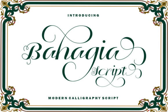 Bahagia Script: A Dazzling Typeface for Modern Brands