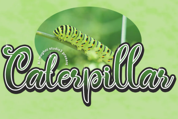 Caterpillar Script Typeface for Editorial Design