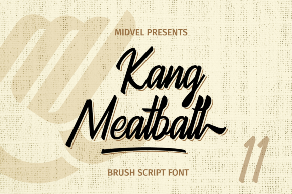 Kang Meatball Script Typeface for Editorial Design
