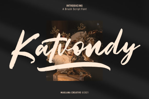 Katvondy Marker Brush Script Font for Crafters