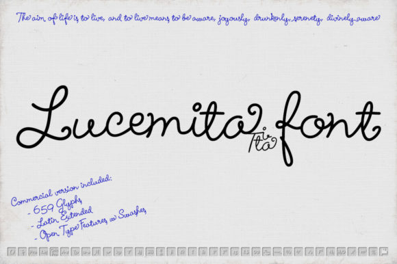Lucemita Script: The Perfect Handwritten Font for Crafters