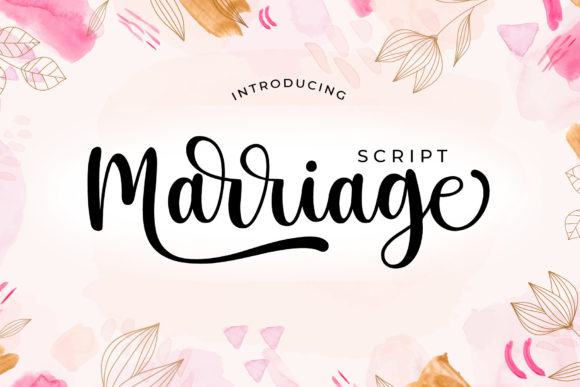 Marriage Script: A Typeface for Elegant Editorial Design