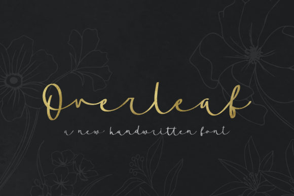 Overleaf Script Font for Elegant Craft Designs
