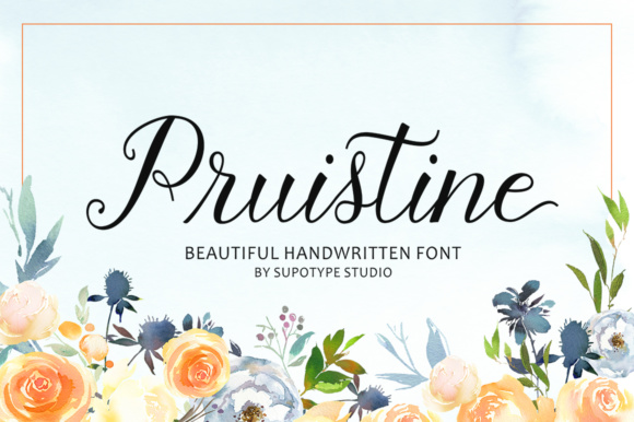 Pruistine Script Font for Romantic Campaigns