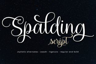 Spalding Font: Romantic Script for Handmade Brands