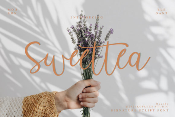 Sweettea Script: Modern Calligraphy for Campaigns