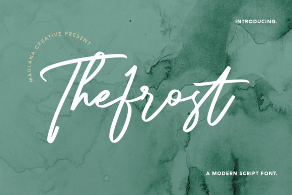 The Frost Modern Script Typeface Review