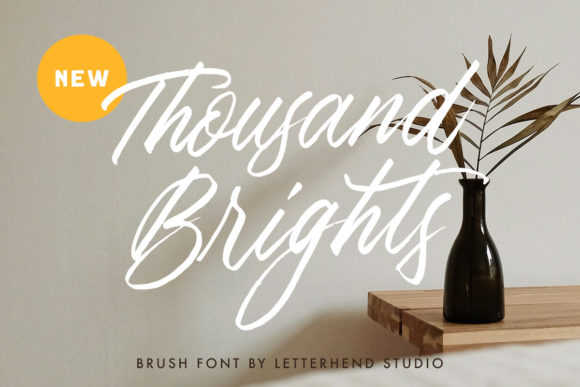 Thousand Brights Script for Editorial Design