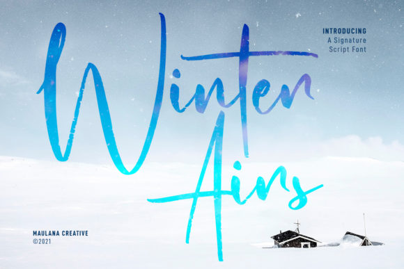 Winter Airs Script: A Natural Typeface for Bold Campaigns